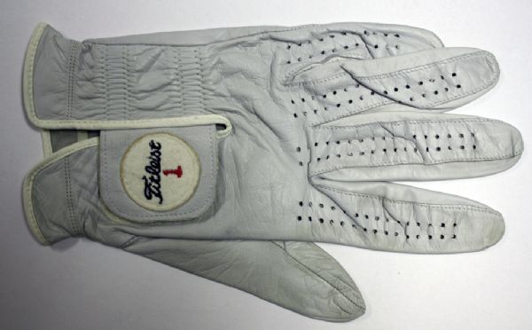 Payne Stewart Signed Golf Glove with use