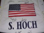 1998 Presidents Cup used Scott Hoch Caddy Bib Team Signed W/Tiger! JSA COA