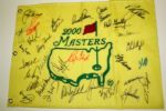 Masters Champions Signed Flag By 30 Past Champions - Tiger, Jack, Arnie  STRONG FLAG! JSA COA 
