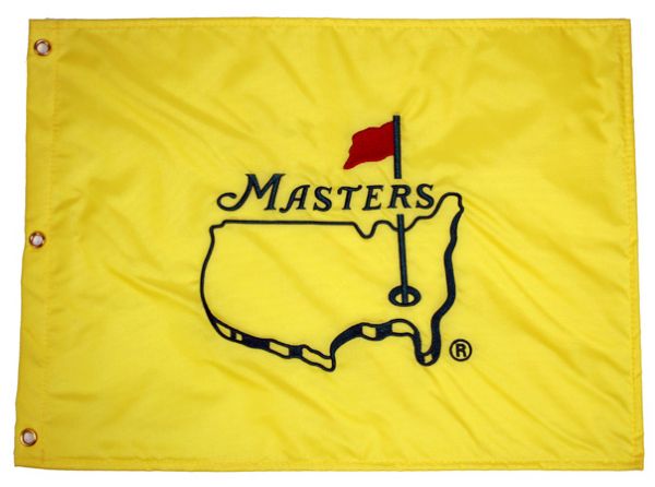 Box of 50 Undated Masters flags Directly from Augusta Still in sleeves and Box