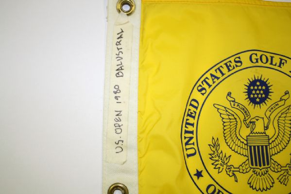 Actual Course Flown 18th hole flag from Jack Nicklaus' 16th Major win at 1980 US Open 