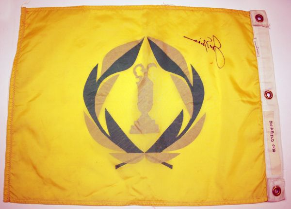 Course Flown 18th hole flag from Jack Nicklaus' 64th PGA Tour Win 1977 Memorial