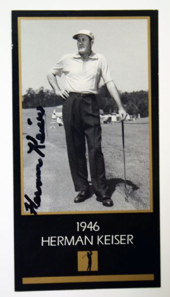 1946 Herman Keiser signed GSV Card *One of the keys to Signed set!