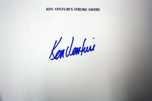 Book - Ken Venturi signed Stroke Savers