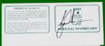 Tiger Woods Autographed Unused 1997 Masters Scorecard