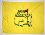 Trevor Immelman Autographed 2008 Masters Flag JSA COA