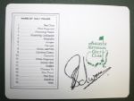 Charl Schwartzel Autographed Masters Scorecard JSA COA
