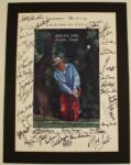 1993 Liberty Mutual Legends of Golf Poster Signed by Field Incl. De Vincenzo, Thomson, Palmer