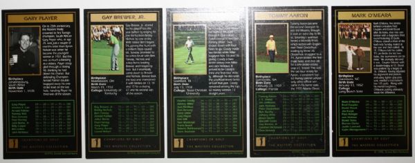 Lot of (5)Autographed Grand Slam Ventures Cards: Player, Brewer, Coody, Aaron, and O'Meara