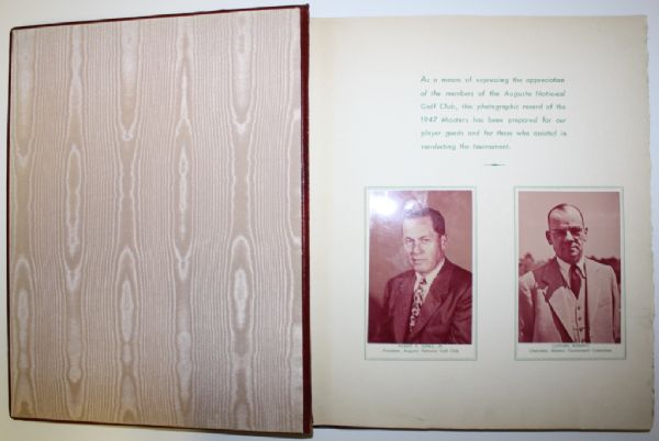 Felix Serafin's Personal 1947 Masters Tournament Players Gift- Scrapbook