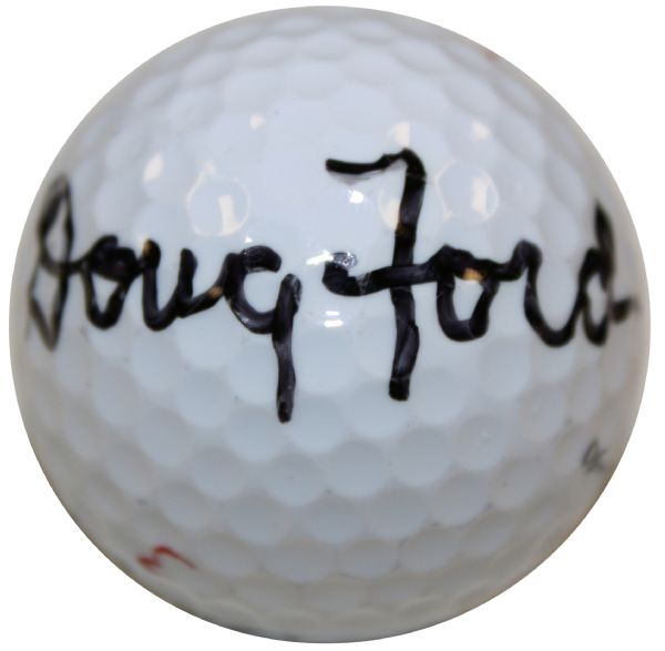 Masters Logo Golf Ball Signed by 1958 Champion Doug Ford
