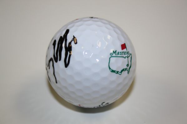 Masters Logo Golf Ball Signed by 1987 Champion Larry Mize
