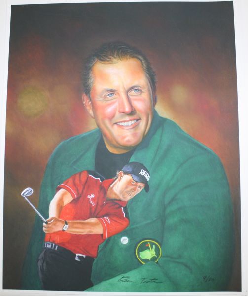 Phil Mickelson 16x20 Color Giclee Limited Edition Print #4/50