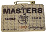 1966 Masters Badge-Jack Nicklaus 3rd Masters Win
