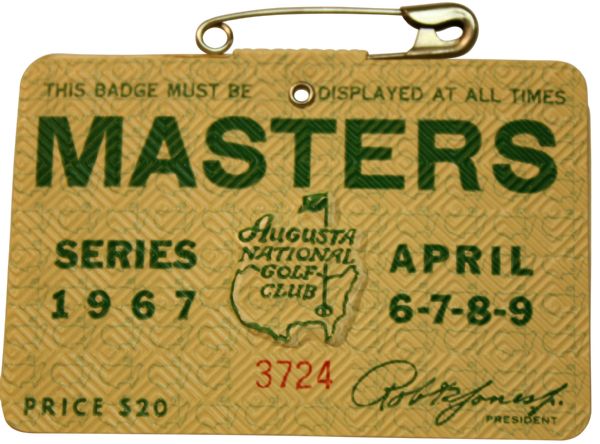 1967 Masters Badge