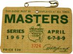 1967 Masters Badge