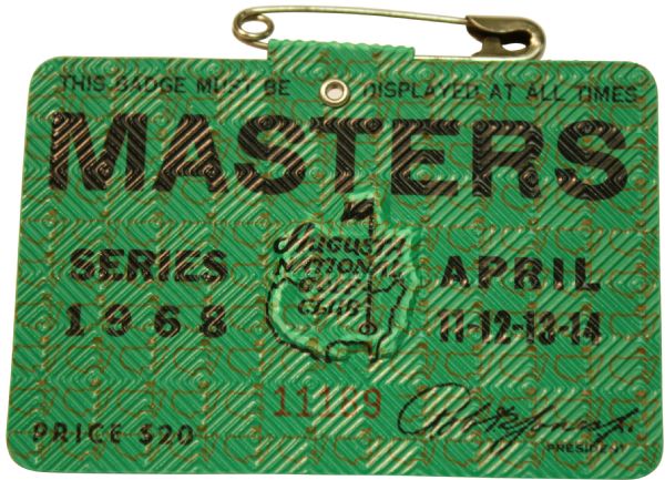 1968 Masters Badge