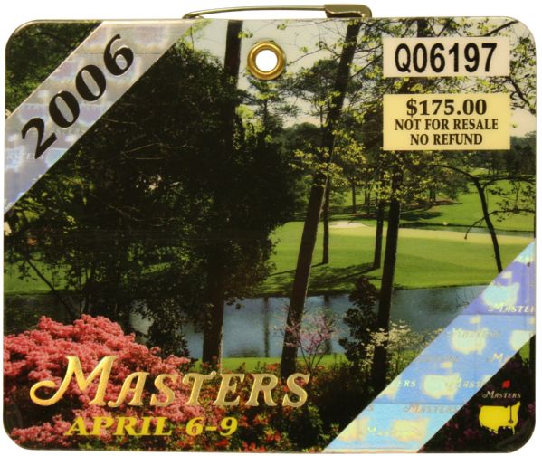 2006 Masters Badge-Phil Mickelson's 2nd Masters Win
