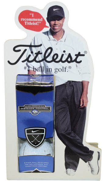 Tiger Woods Advertising Piece for Titleist Golf Balls