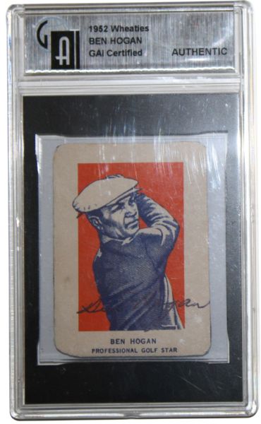 1952 Ben Hogan Autographed Wheaties Card
