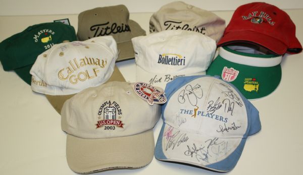 Lot of Fifteen: Golf Hats - Signed and Unsigned Hats
