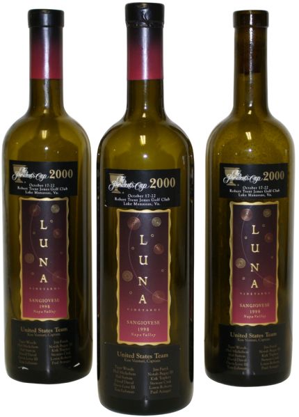 Lot of Three: Wine Bottles from Presidents Cup