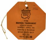 1946 Masters Tournament Sunday Ticket