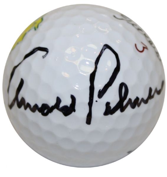 Arnold Palmer Autographed Masters Logo Golf Ball