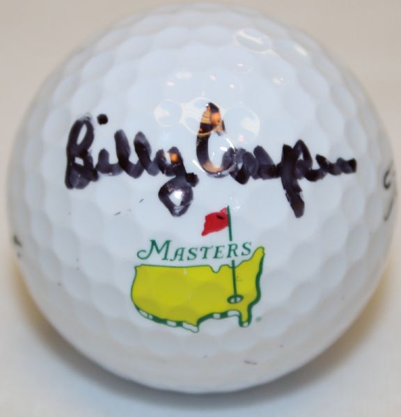 Billy Casper Autographed Masters Logo Golf Ball
