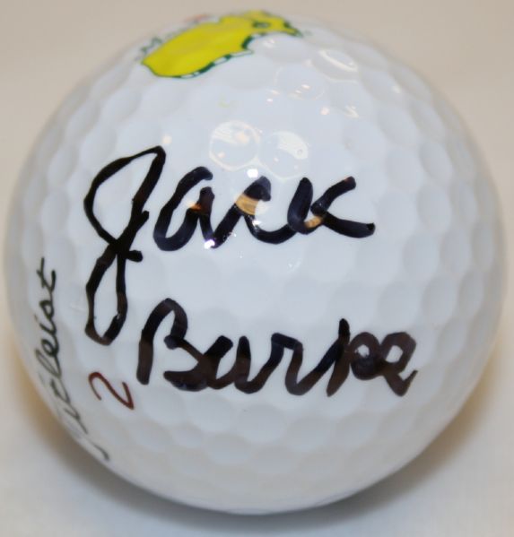 Jack Burke Autographed Masters Logo Golf Ball