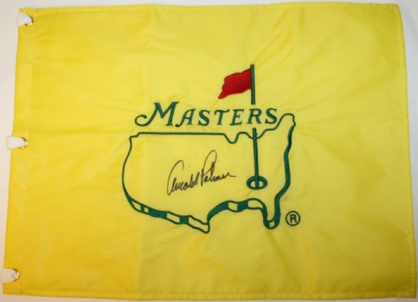 Arnold Palmer Autographed Undated Masters Flag