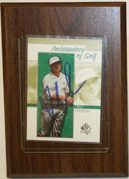 Fred Couples Autographed SP Authentic Card