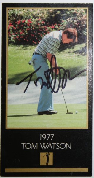 Tom Watson Signed 1993 Grand Slam Ventures Golf Card