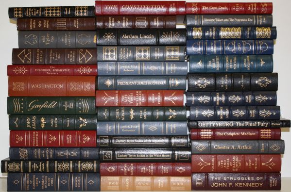 The Easton Press' Collection of The Library Of The Presidents - 38 Volumes