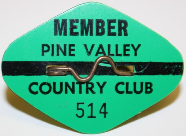 Pine Valley Country Club Member Pin - #514