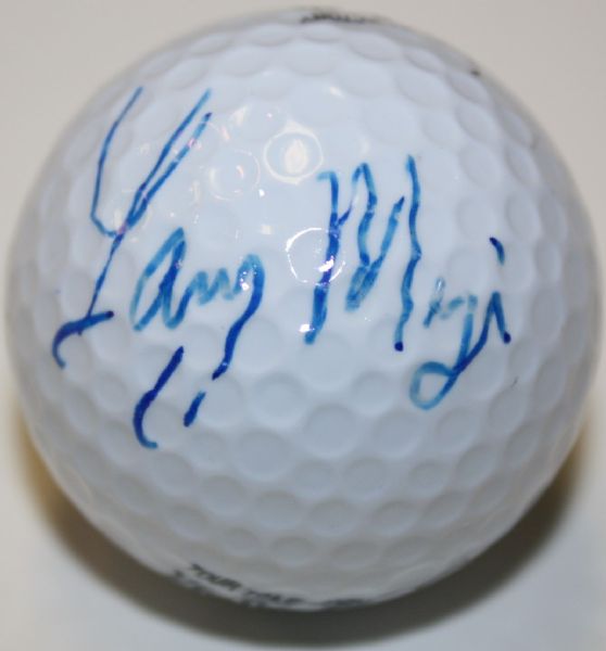 Larry Mize Autographed Golf Ball - Masters Champ