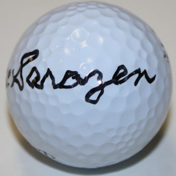 Gene Sarazen Autographed Golf Ball - Deceased Masters Champ - Black