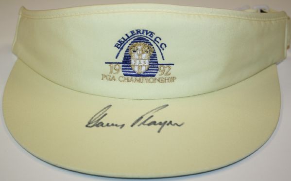 Gary Player Autographed Visor - 1992 PGA Championship at Bellerive CC