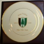 Pine Valley Golf Club Members 75th Year - 1988 Commemorative Plate - #1/1035