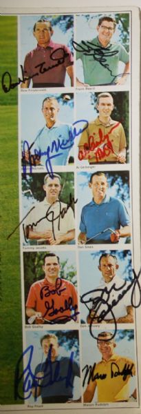 Ten Ways To Lower Score Record Signed by 9 Including Billy Casper, Ray Floyd, and Bob Goalby 
