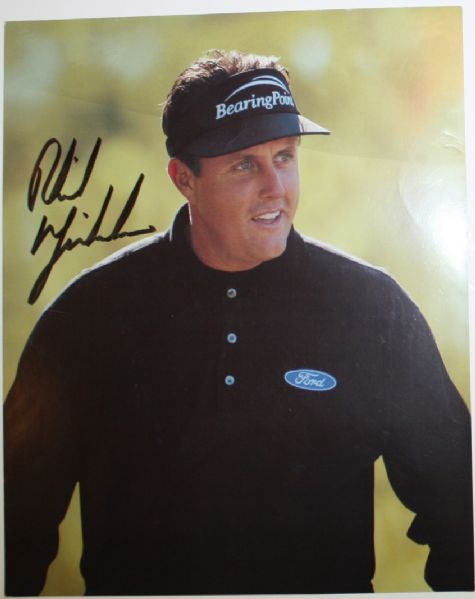 Phil Mickelson Autographed 8x10 Photo