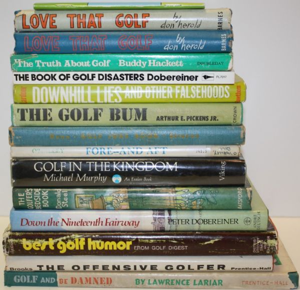 Lot of Fifteen Golf Books (1)