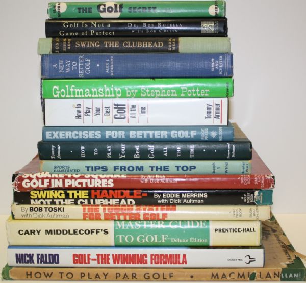 Lot of Fifteen Miscellaneous Golf Books (6)