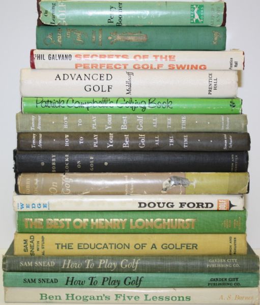 Lot of Fifteen Miscellaneous Golf Books (7)