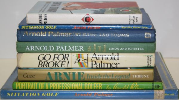 Lot of Eight Miscellaneous Arnold Palmer Golf Books (11)