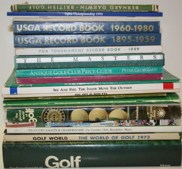 Lot of Twenty Two Miscellaneous Golf Books (12)
