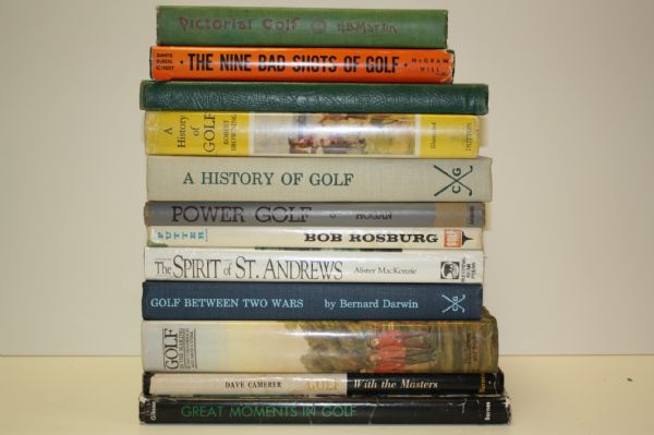 Lot of Twelve Miscellaneous Golf Books (14)