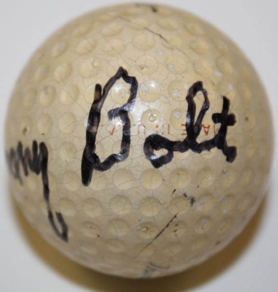 Tommy Bolt Autographed Golf Ball