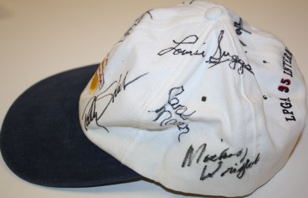 Two Multi-Signed Golf Hats and Marilyn Smith Signed Golf Glove