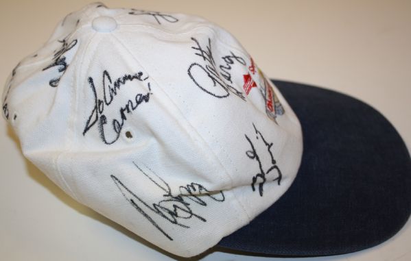 Two Multi-Signed Golf Hats and Marilyn Smith Signed Golf Glove